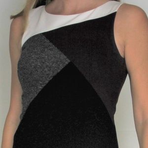 WHBM Colorblock Sleveless Sheath Dress